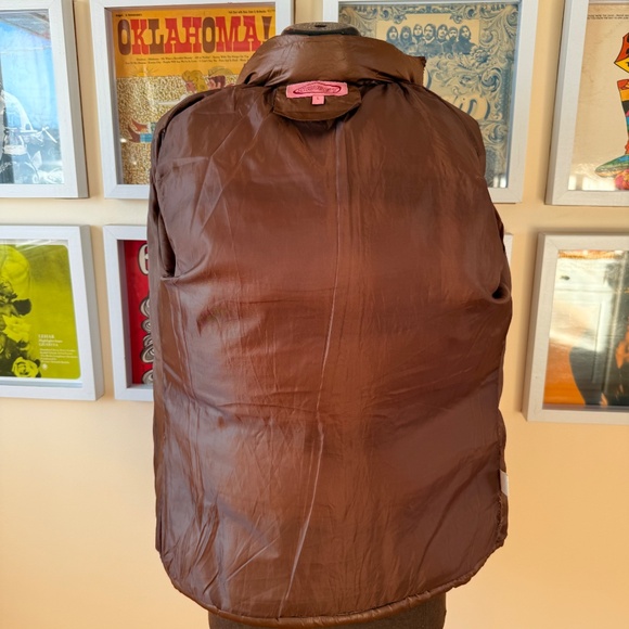Y2K Brown Puffer Jacket with Faux Fur hood - Picture 6 of 13